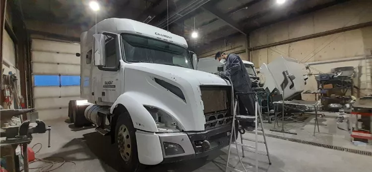 Body repair shop in Edmonton